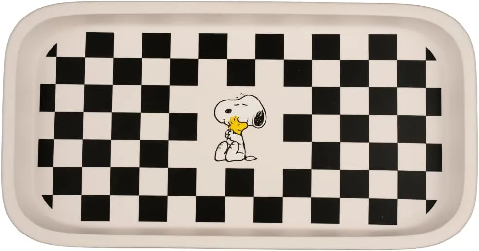 Collectibles Peanuts Snoopy Checkered Trinket Tray Jewelry Dish (Officially Licensed Product) by Franco