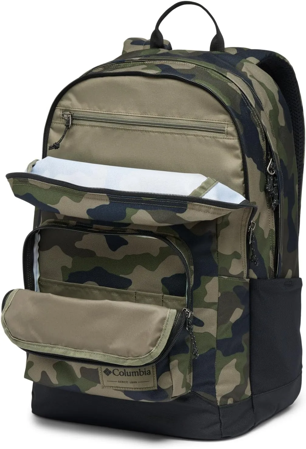 Columbia Unisex Zigzag 30L Backpack, Stone Green Mod Camo, One Size