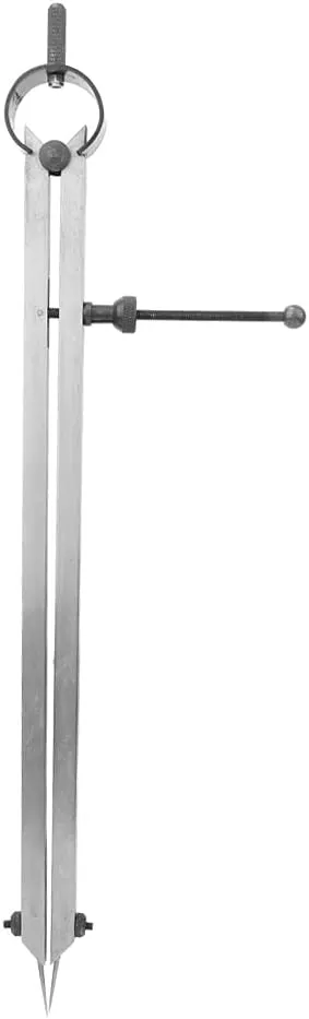 Compact Carbon Steel Double Needed Spacing Compass for Exact Marking The Line in Leather Production
