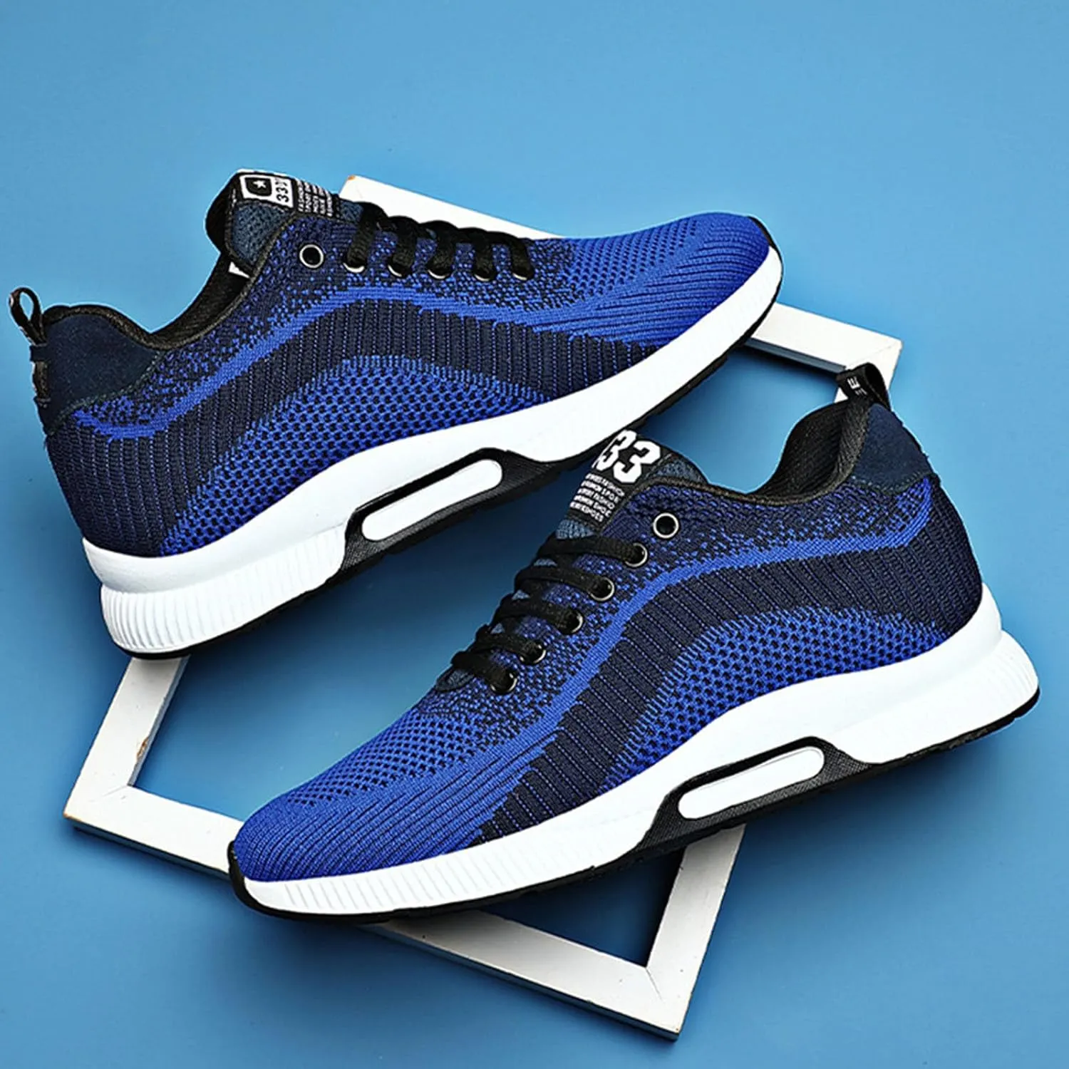 Couple Men's Elevator Shoes Men's Casual Mesh Trainers Lightweight Breathable Lace Up Sports Shoes Vintage Mens Sneaker