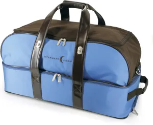 Crescent Moon Rolling Spa Weekender (Blue/Chocolate)