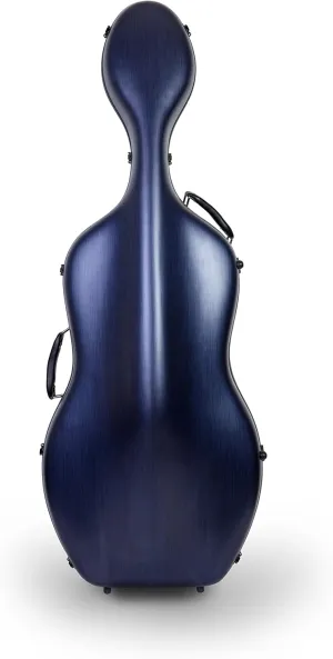 Crossrock Cello Case 4/4 Size, Lightweight Poly Carbon Composite, Backpack Available (Blue)