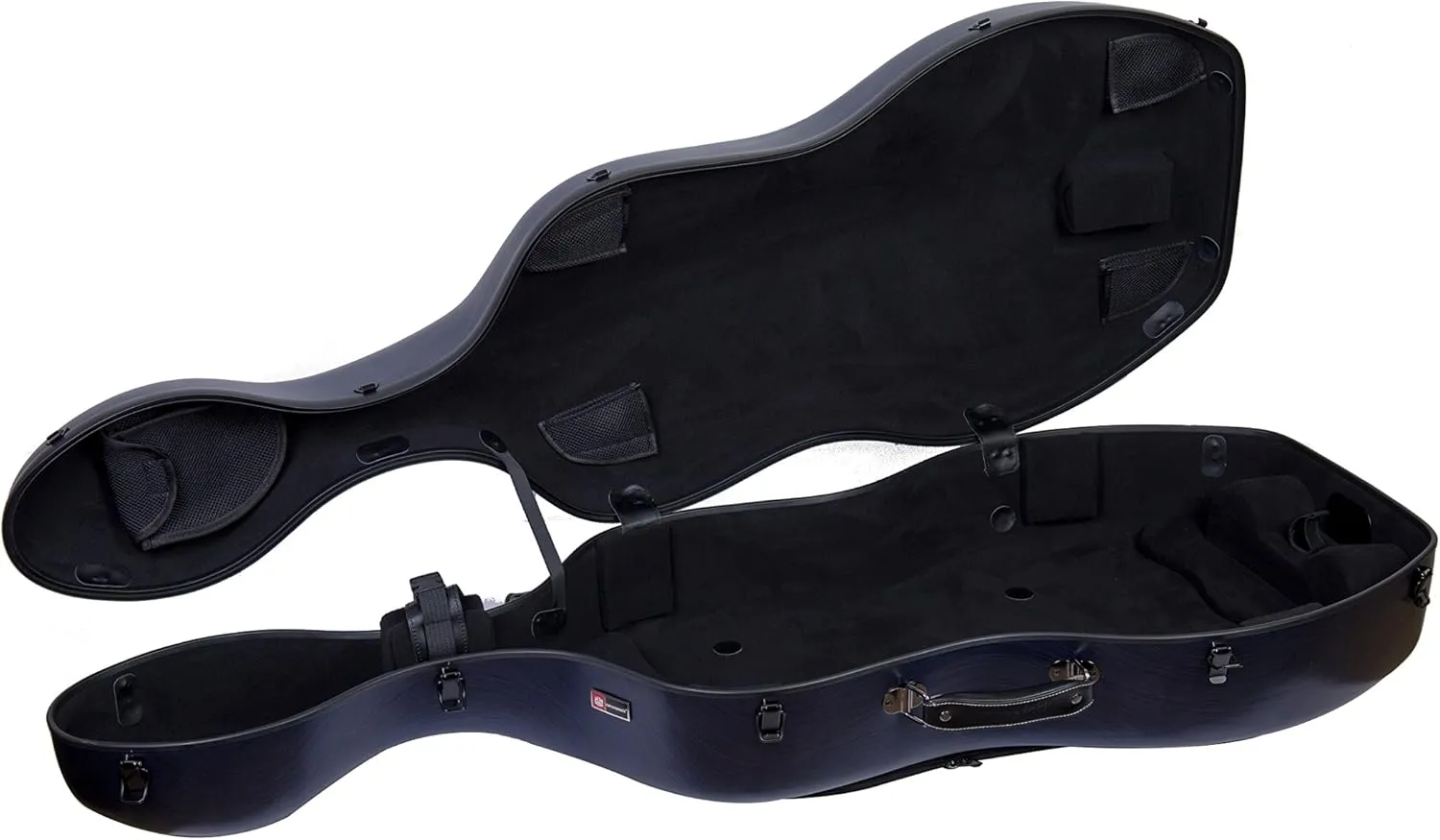 Crossrock Cello Case For 4/4 Full Size With Backpack and Wheels，Poly Carbon Composite in Blue(CRF1000CEFBLHT)