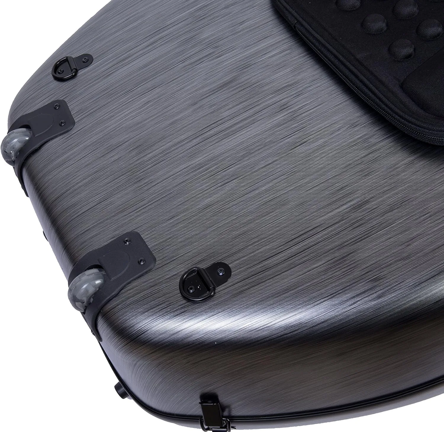 Crossrock Poly Carbon Composite Case fits for 1/2 Size Cello with Backpack and Wheels in Black(CRF102CEHBKHT) (CRF1020CEHBKHT)