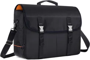 CURMIO Bartender Bag, Travel Bag for Bar Tools Set, Bartender Kits Storage with Padded Compartments for Wine Bottles, For Home Indoor Outdoor Patio Party, Black (Bag ONLY)