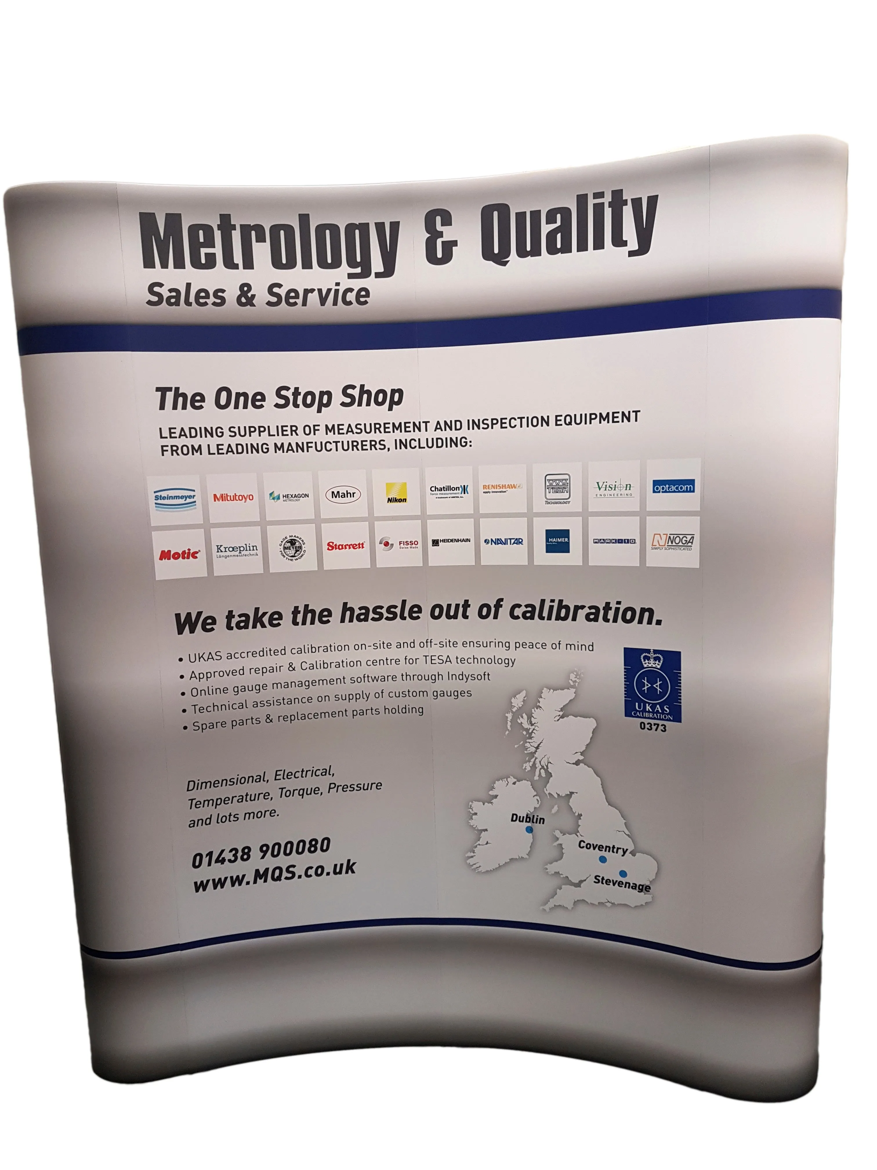 Curved Pop-Up Display Stand with Graphics, Lights and Transport Case (3x2m - 3x5m)