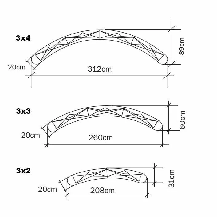 Curved Pop-Up Display Stand with Graphics, Lights and Transport Case (3x2m - 3x5m)