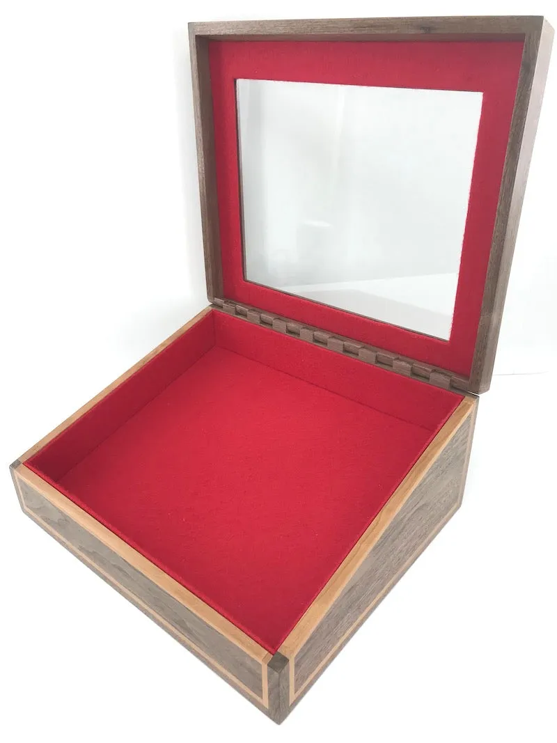 Custom Slanted Wooden Display case (Base price shown)