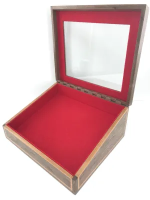 Custom Slanted Wooden Display case (Base price shown)