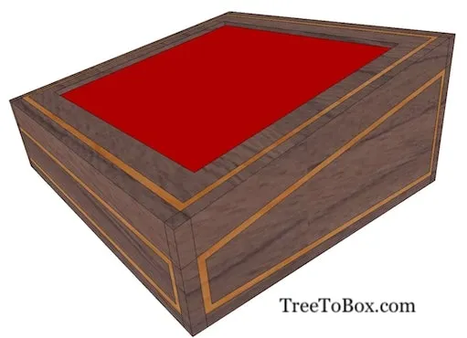 Custom Slanted Wooden Display case (Base price shown)