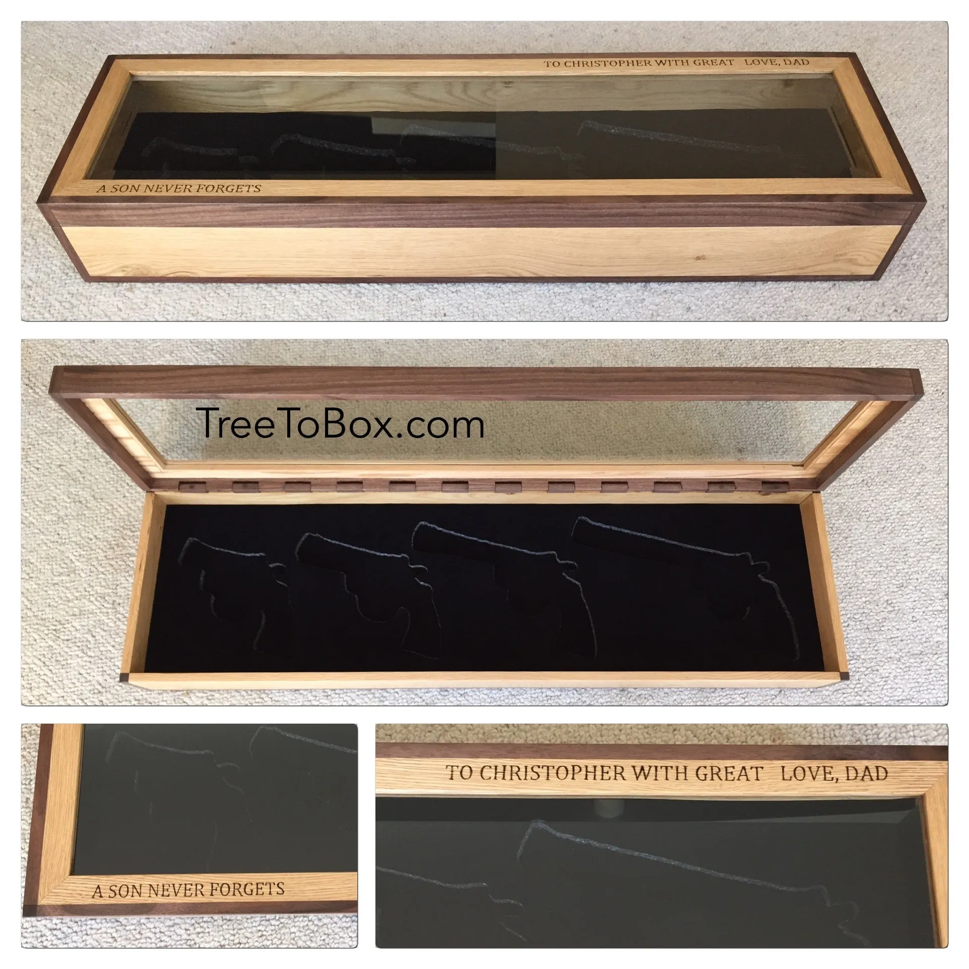 Custom Wooden Display case (Base price shown)