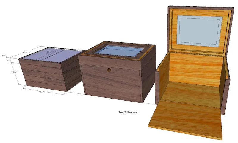 Custom Wooden Display case (Base price shown)