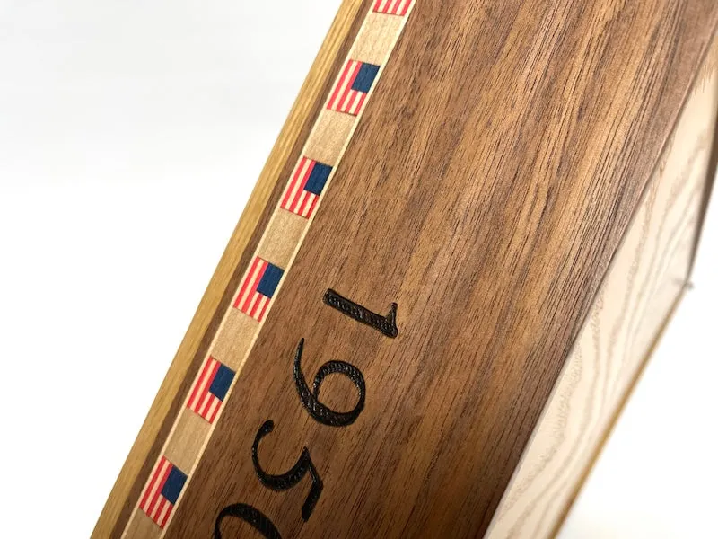 Custom Wooden Flag Display Case (Base price shown)