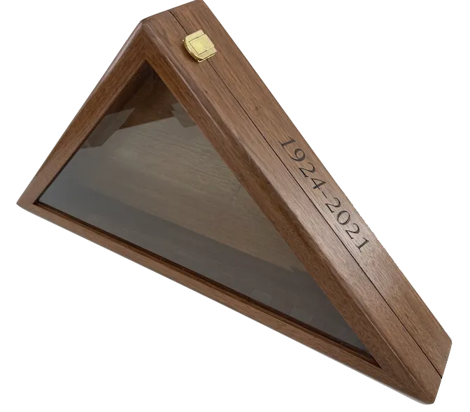 Custom Wooden Flag Display Case (Base price shown)