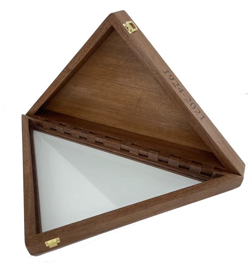 Custom Wooden Flag Display Case (Base price shown)