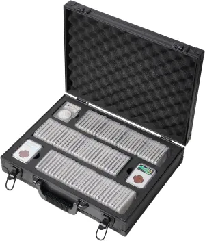 D DACCKIT Graded Coin Slab Case Compatible with NGC, PCGS Slab Coin Holders - Graded Coin Case for Storage, Transport, & Organization of Coin Collection