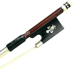 D Z Strad 300 Violin Bow Brazil Wood with Ebony Fleur-de-Lis Frog (3/4 - Size)