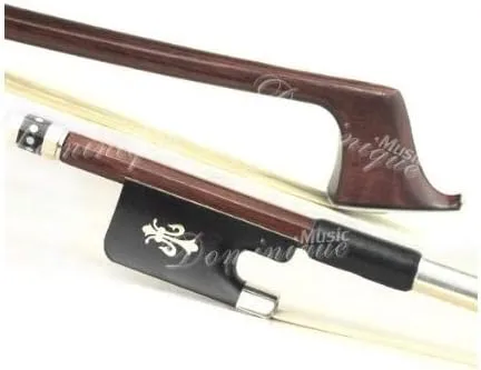 D Z Strad Model 205 Cello Bow Brazil Wood with Ebony Frog with inlayed fleur-de-lis (1/4 - Size)