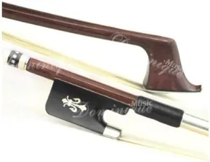 D Z Strad Model 205 Cello Bow Brazil Wood with Ebony Frog with inlayed fleur-de-lis (1/4 - Size)