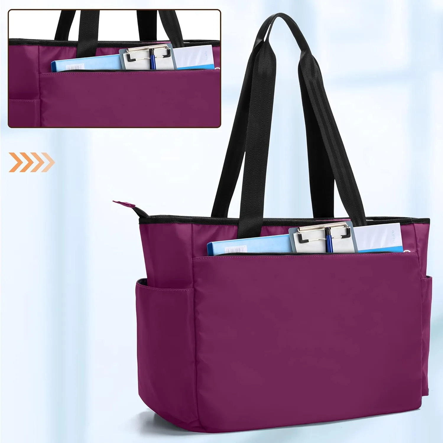 Damero Nurse Bag with Laptop Sleeve for Work & Home Care, Medical Students