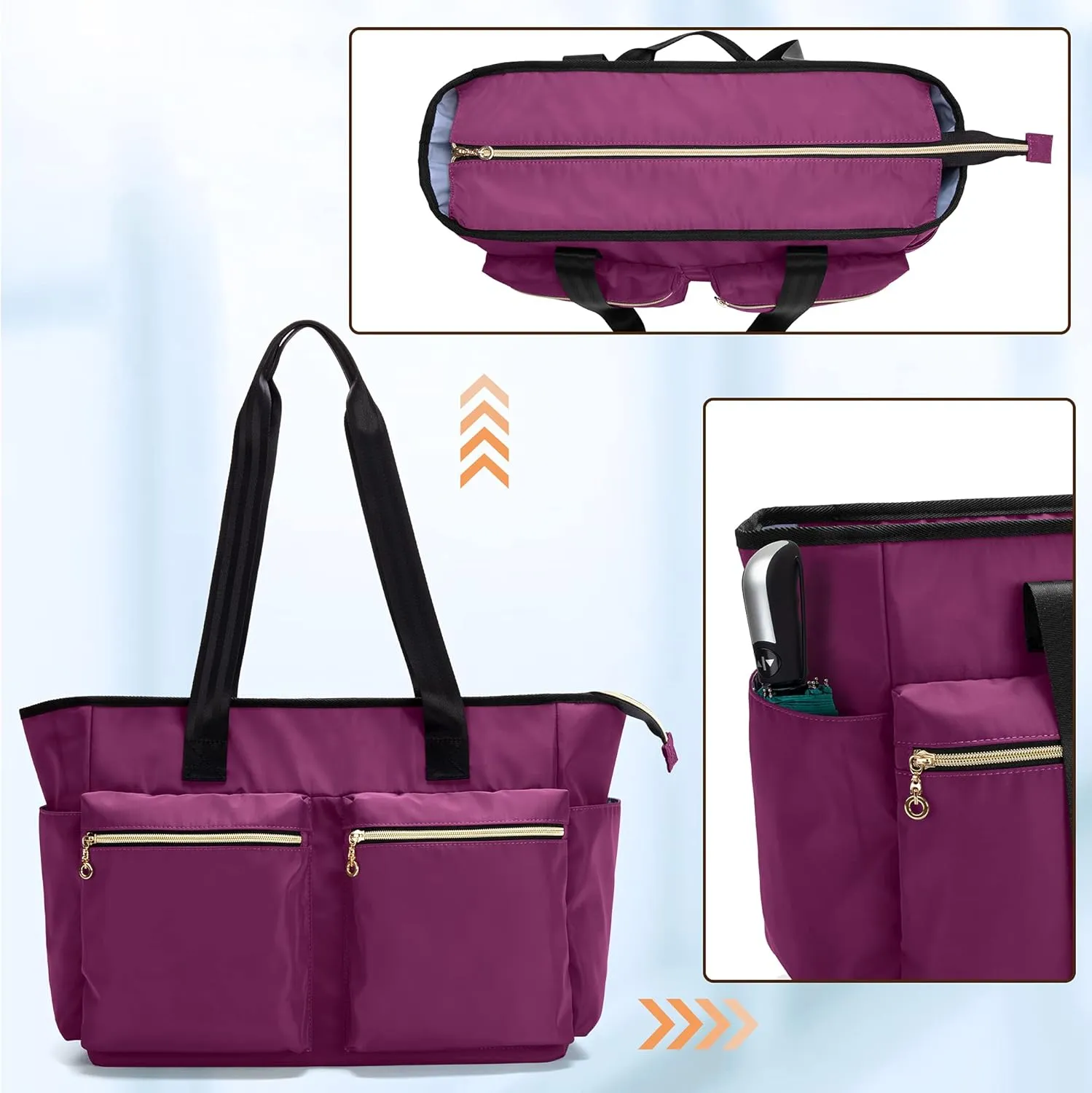 Damero Nurse Bag with Laptop Sleeve for Work & Home Care, Medical Students