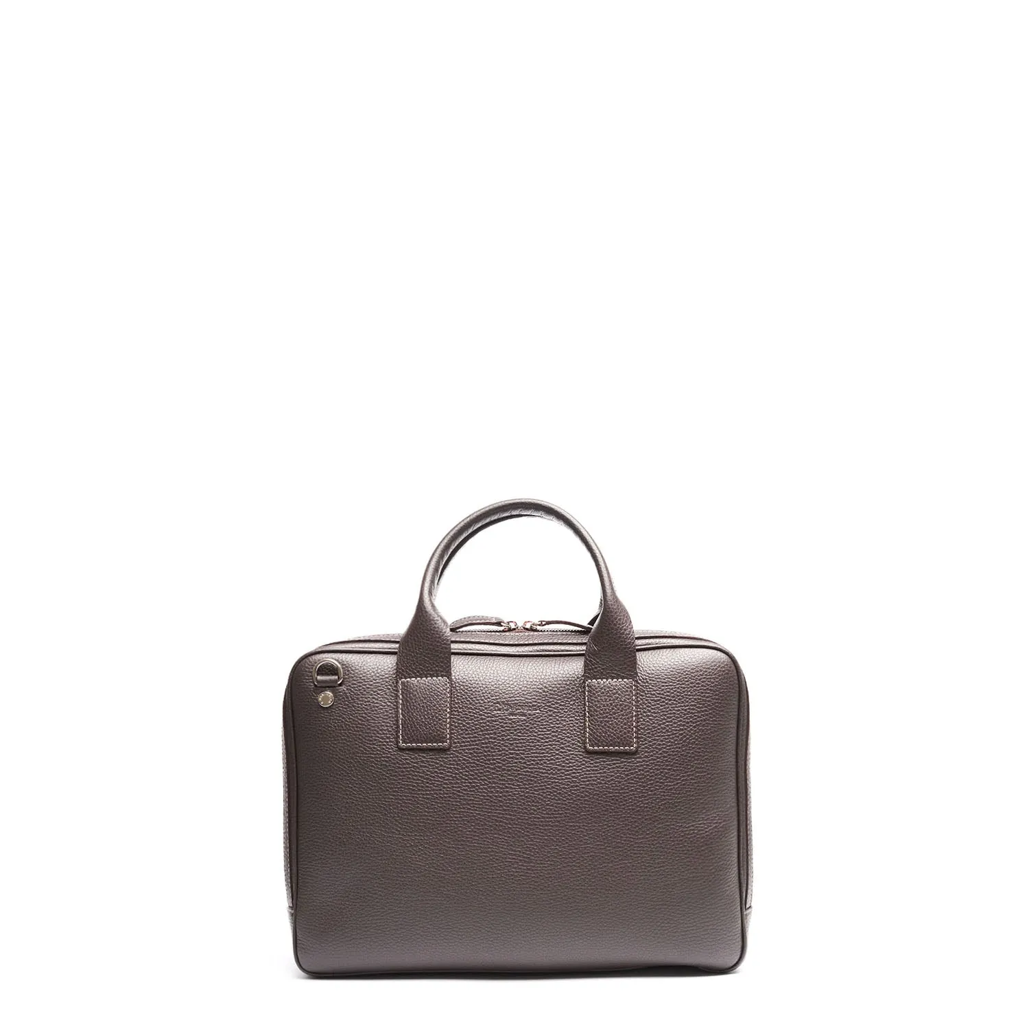DARK BROWN LEATHER BRIEFCASE