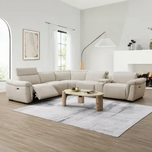 Dayana Power Reclining Sectional Sofa - Beige