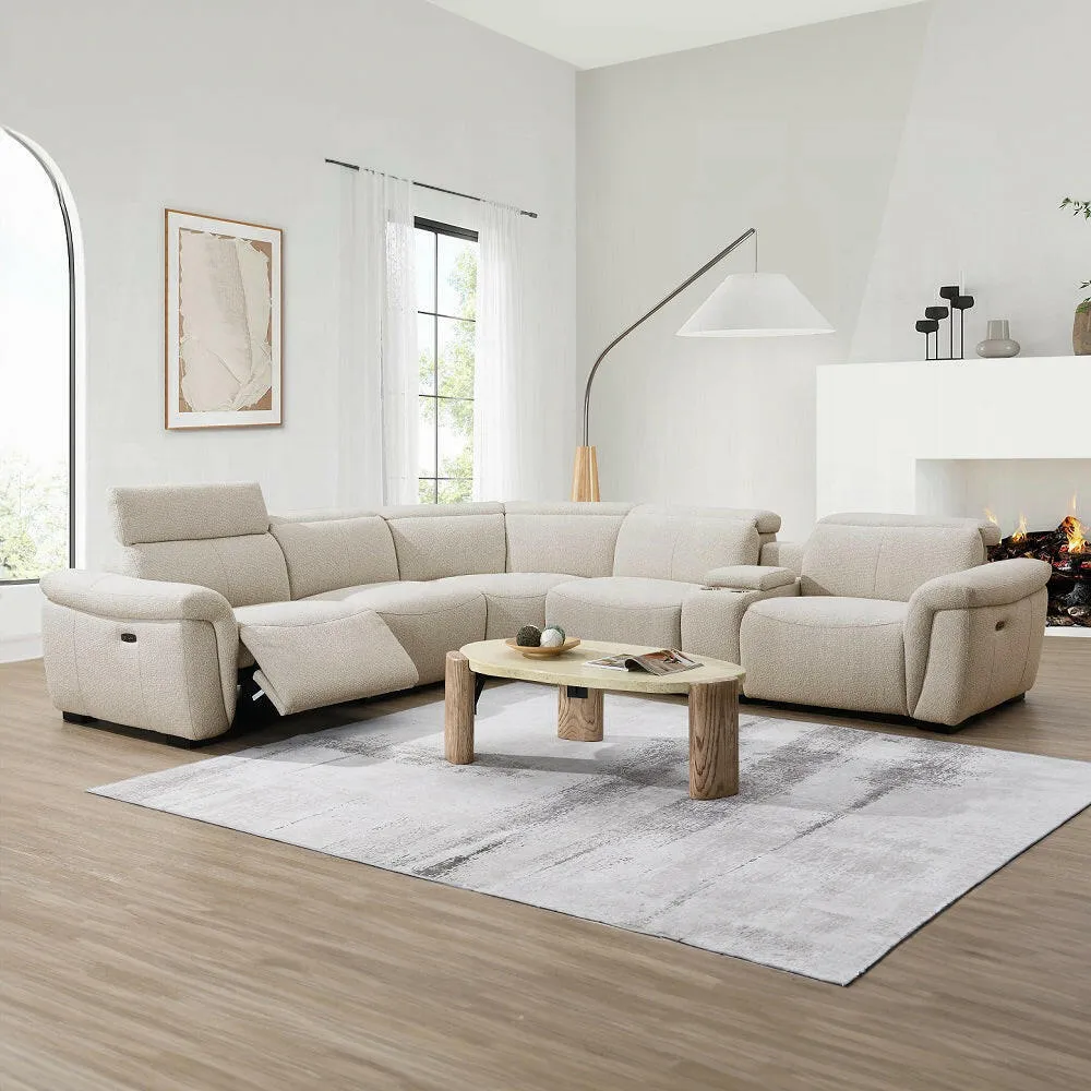 Dayana Power Reclining Sectional Sofa - Beige