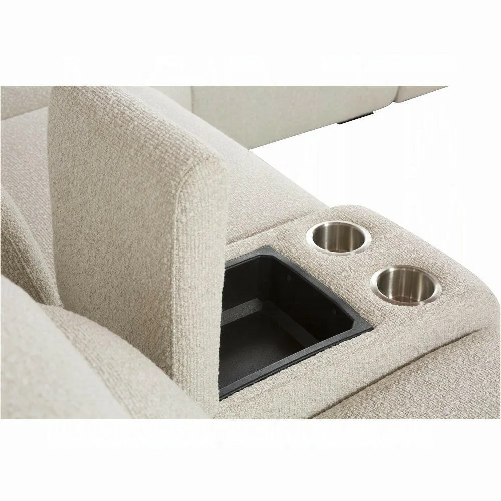 Dayana Power Reclining Sectional Sofa - Beige
