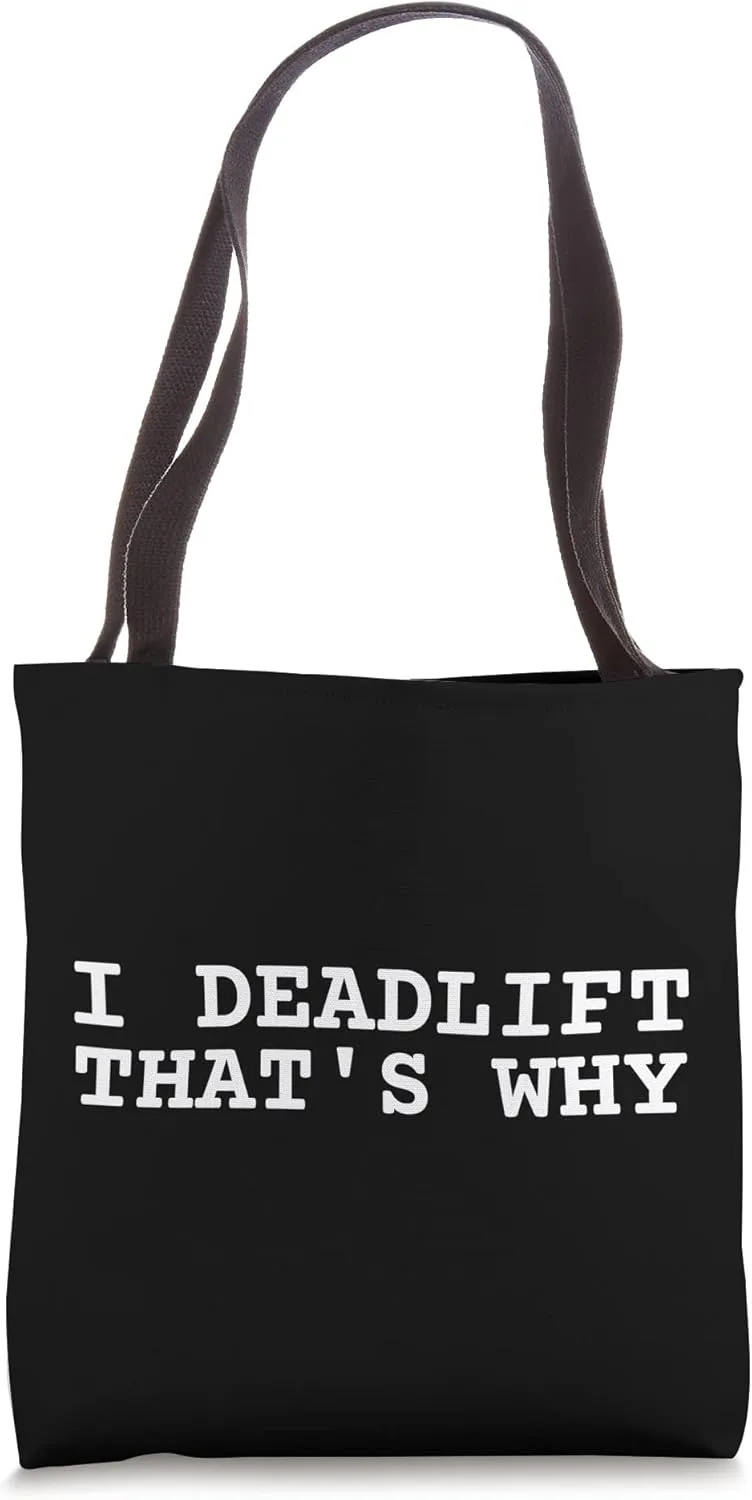 Deadlift Powerlifting Weightlifting Compound Exercises Tote Bag