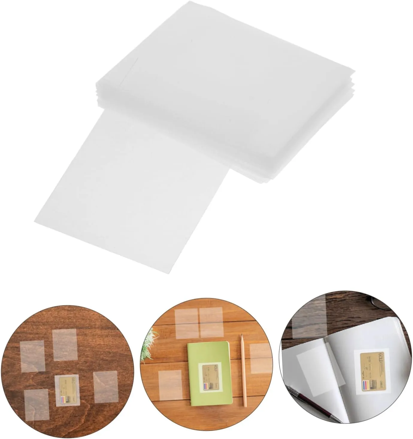 DECHOUS 5sets Card Sleeves for Trading Cards Protective Sleeves Binder Simple Style for 50pcs*5