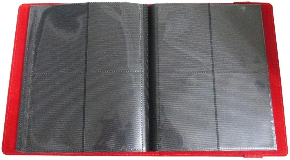 Dex Protection Card Binder 4 | Stores 160 Gaming Cards | Includes 20 Side Loading Card Pages | 4 Card Page Format | BandClosure | Smooth Matte Padded Finish | Velvet Lined Interior