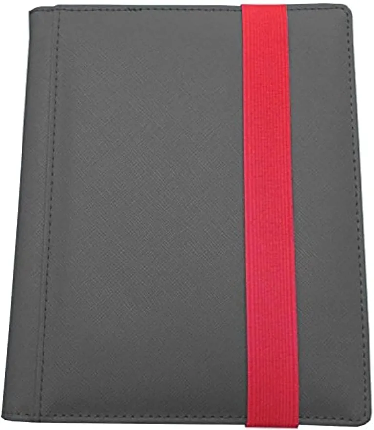 Dex Protection Card Binder 4 | Stores 160 Gaming Cards | Includes 20 Side Loading Card Pages | 4 Card Page Format | BandClosure | Smooth Matte Padded Finish | Velvet Lined Interior
