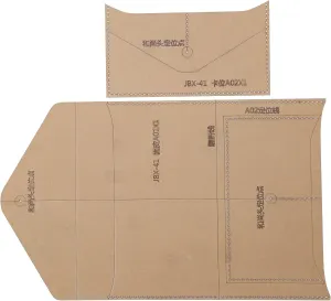 DIY Wallet Acrylic Template, Clear Leather Craft Wallet Pattern Stencil Template Handbag Templates Drawings Set for Leather Craft DIY Tool