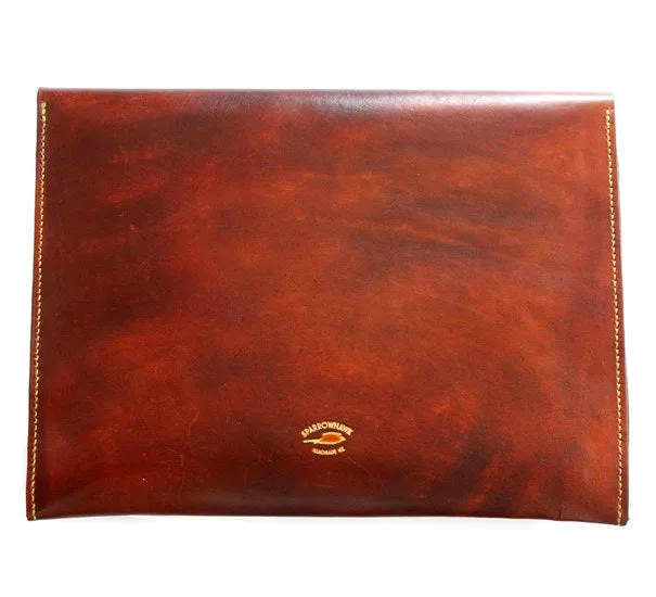 Document Folio (double expanding side gusset) - Embossed Initials
