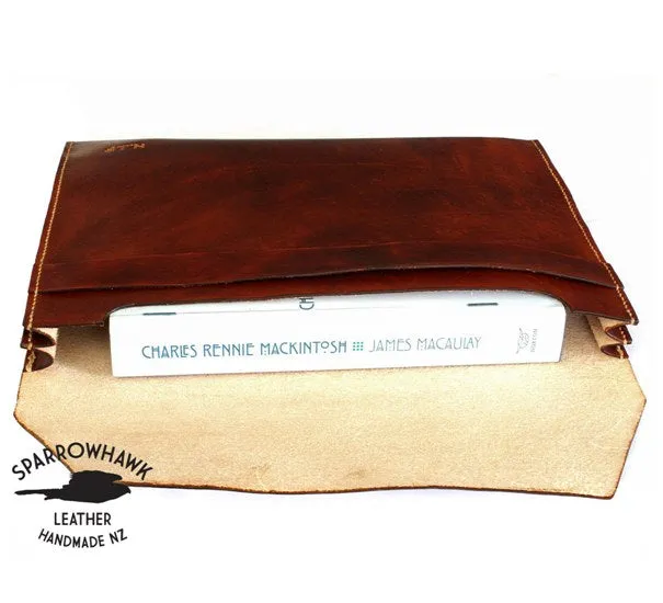 Document Folio (double expanding side gusset) - Embossed Initials