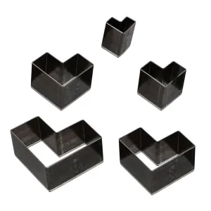 DOITOOL 5 Pcs Leather Craft Cutting Mold Durable Punch Cutter for DIY Leather Projects Precise Hole Punching Tool for Various Materials Efficient and Energy Saving Design
