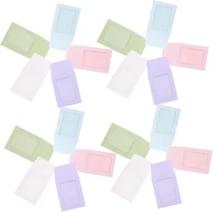 DOITOOL 50Pcs Transparent Card Covers Macaron Color Envelopes for Game Trading Cards Photos and Invitations Lightweight Compact Design for Storage and Display