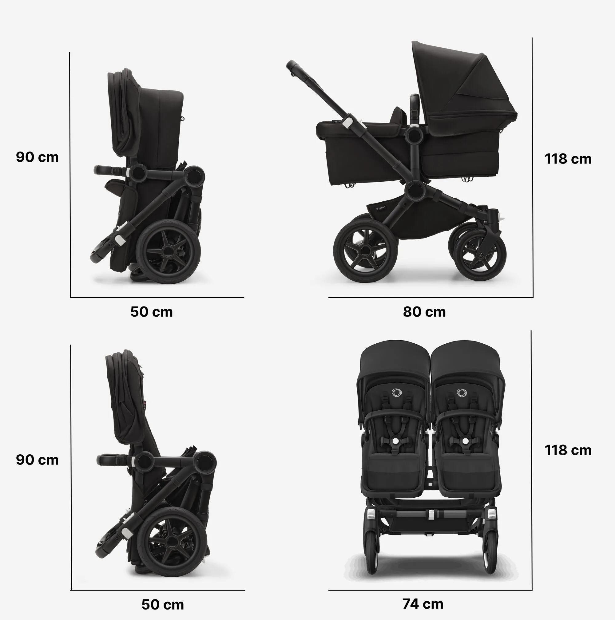 Donkey 5 Twin Bassinet & Seat Complete Stroller