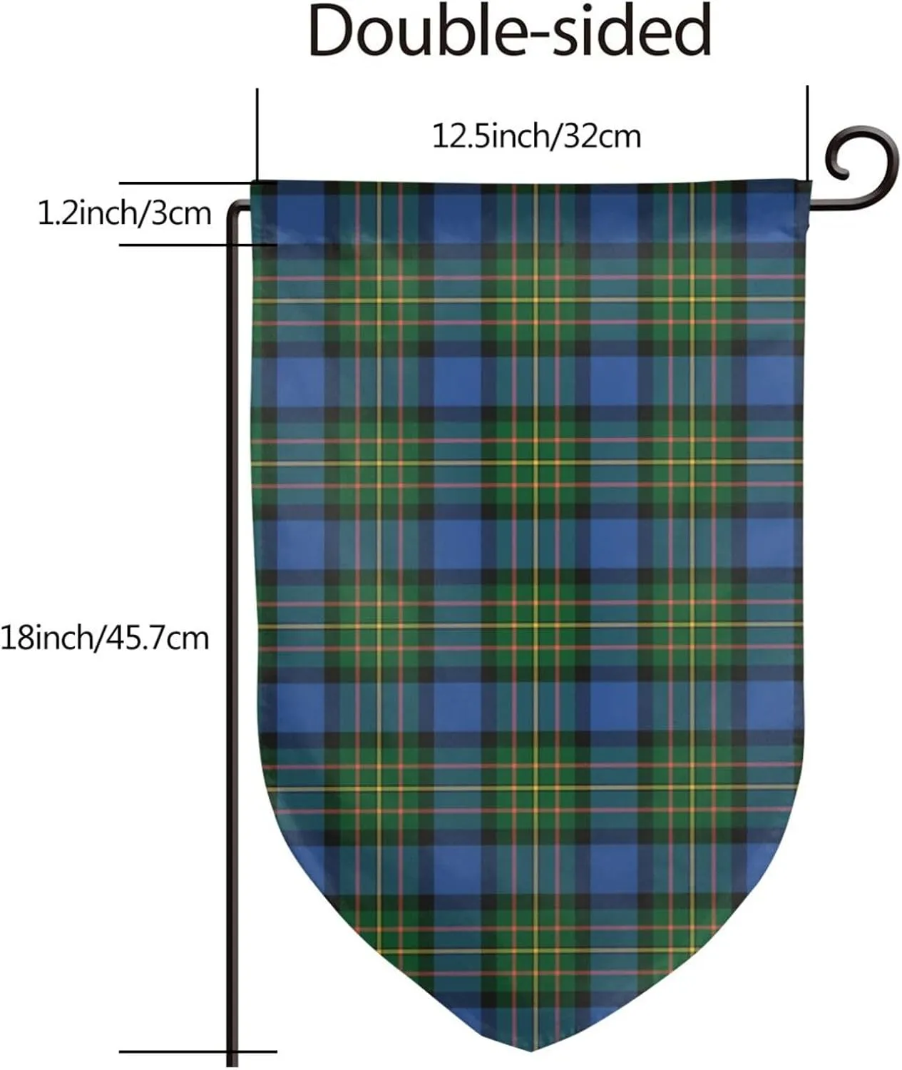 Double Sided Garden Flag MacLaren Ancient Tartan Wall Hanging House Yard Decor 12x18 Inch