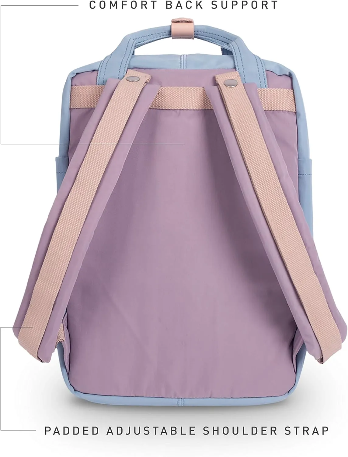 Doughnut Macaroon Multicolor 16L Travel Backpack Ladies College Lightweight Commuter Casual Daypacks Bag Backpack