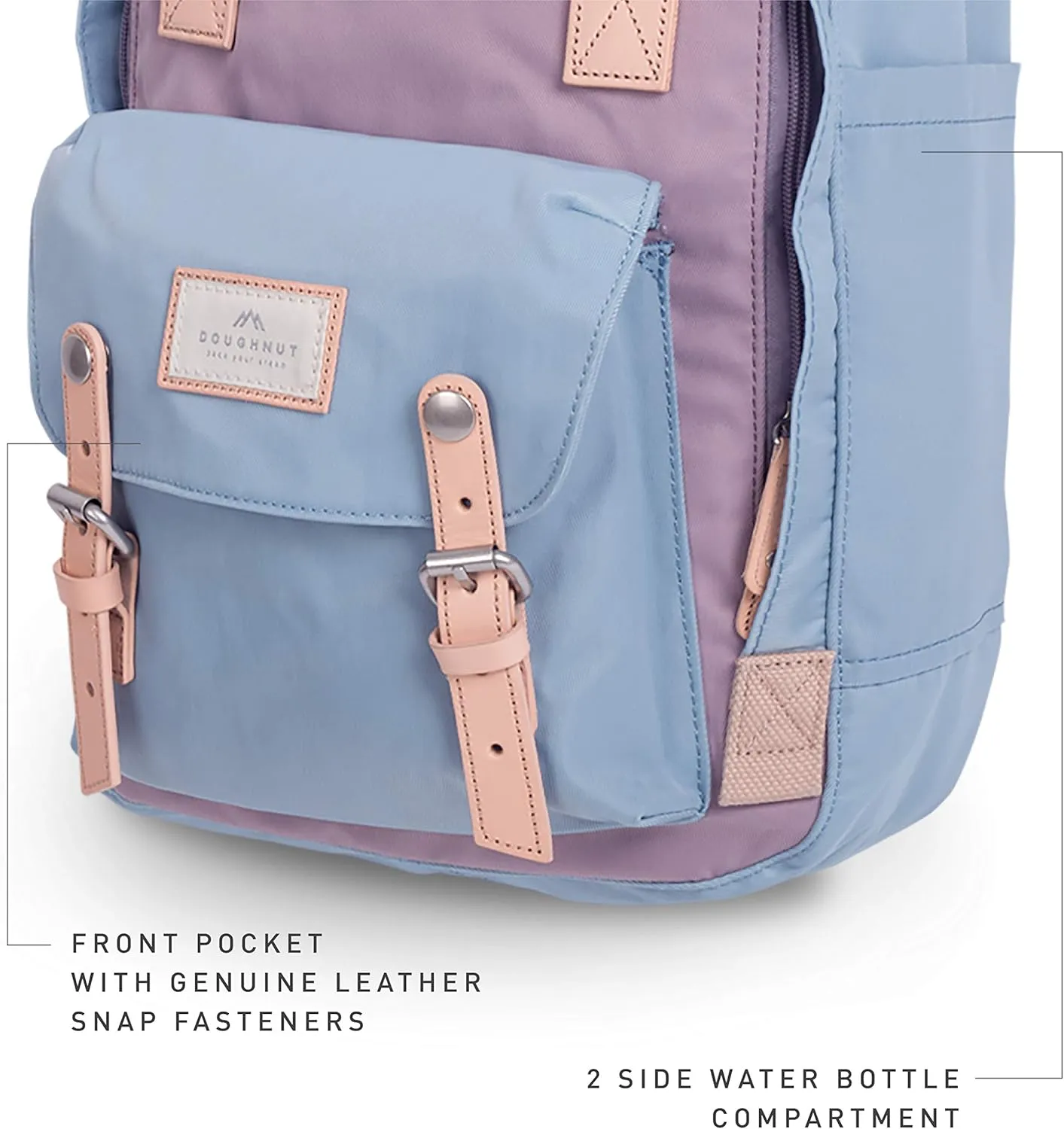 Doughnut Macaroon Multicolor 16L Travel Backpack Ladies College Lightweight Commuter Casual Daypacks Bag Backpack