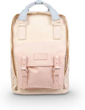Doughnut Macaroon Nature Pale Series 16L Travel School Ladies College Girls Lightweight Commuter Casual Daypacks Bag Backpack (HAZY X SOFT SUNRISE)