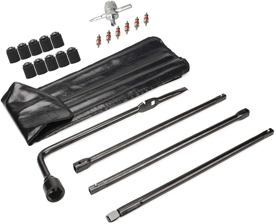 Dr.Roc Spare Tire Tool Kit with Spare Tire Jack Handle and Lug Wrench Spare Tire Kit Compatible with Chevy Silverado Tahoe Avalanche Suburban GMC Sierra Yukon 1999-2019 Cadillac Escalade 2002-2018