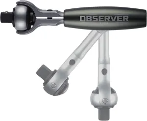 Dual Flex Drive Ratchet for Socket Set Tool Set with 72 Teeth - Rotating Handle and Head, Quick Release, Reversible, Double Flex Wrench SAE, 1/4 INCH