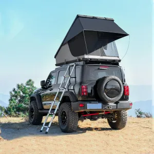 Durable Hardshell Rooftop Tent for Adventurous Camping, Spacious for 2-3 People, Quick Setup with Aluminum Alloy Ladder