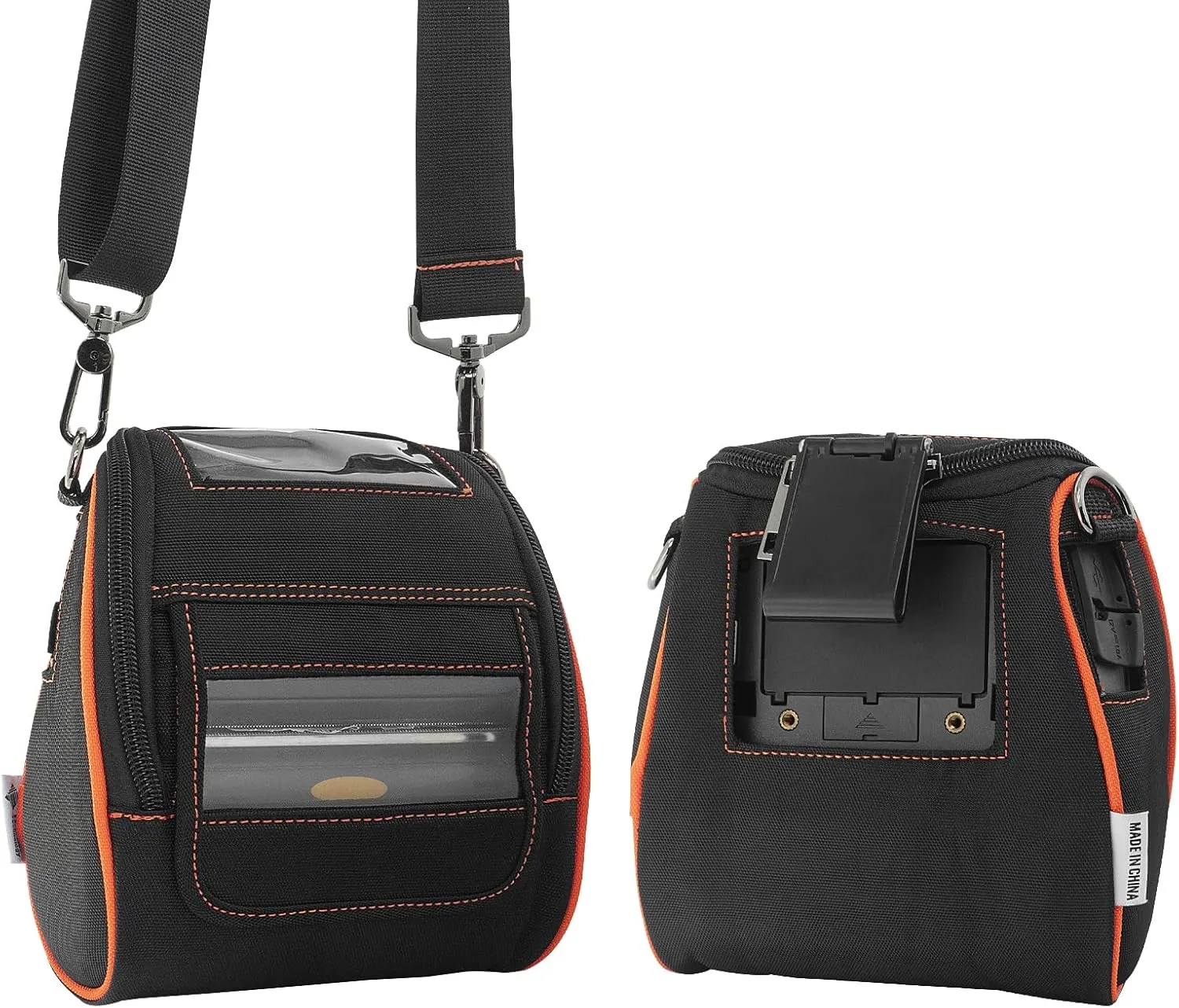 eecee Soft Carrying Case for Zebra ZQ520 ZQ521 Mobile Thermal Printer - 2024 Upgrade Case Holster with Shoulder Strap and Belt Clip Compatible with Zebra ZQ520 ZQ521 Portable Carry Accessories