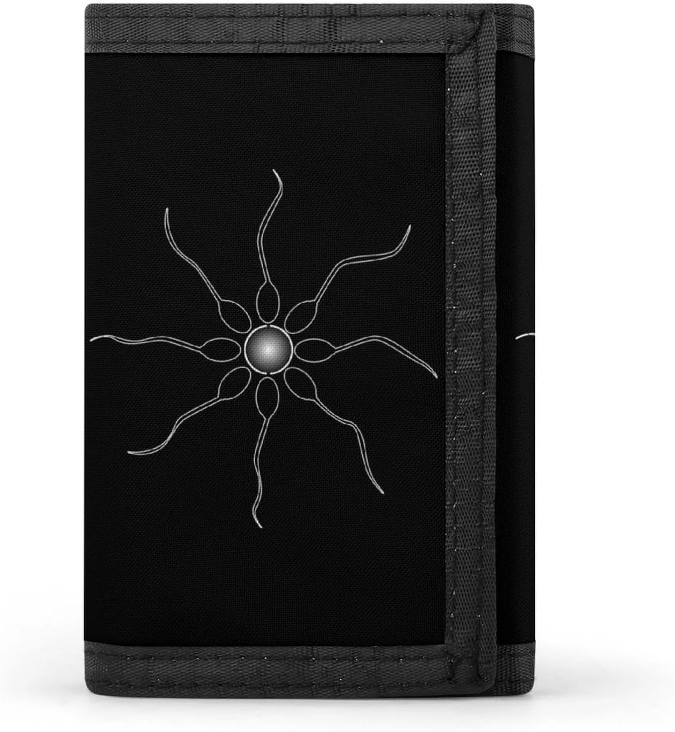 Egg Sperm Reproduction Mens Trifold Wallet 8 Card Holders Purse with Keychain & Photo Window Money Clip Travel Accessories