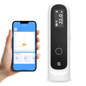 Ellie Highly Accurate Smart Height Measurement for Kids - Wireless Wall Portable Design with LCD Display with APP for Height Tracking and Data Management