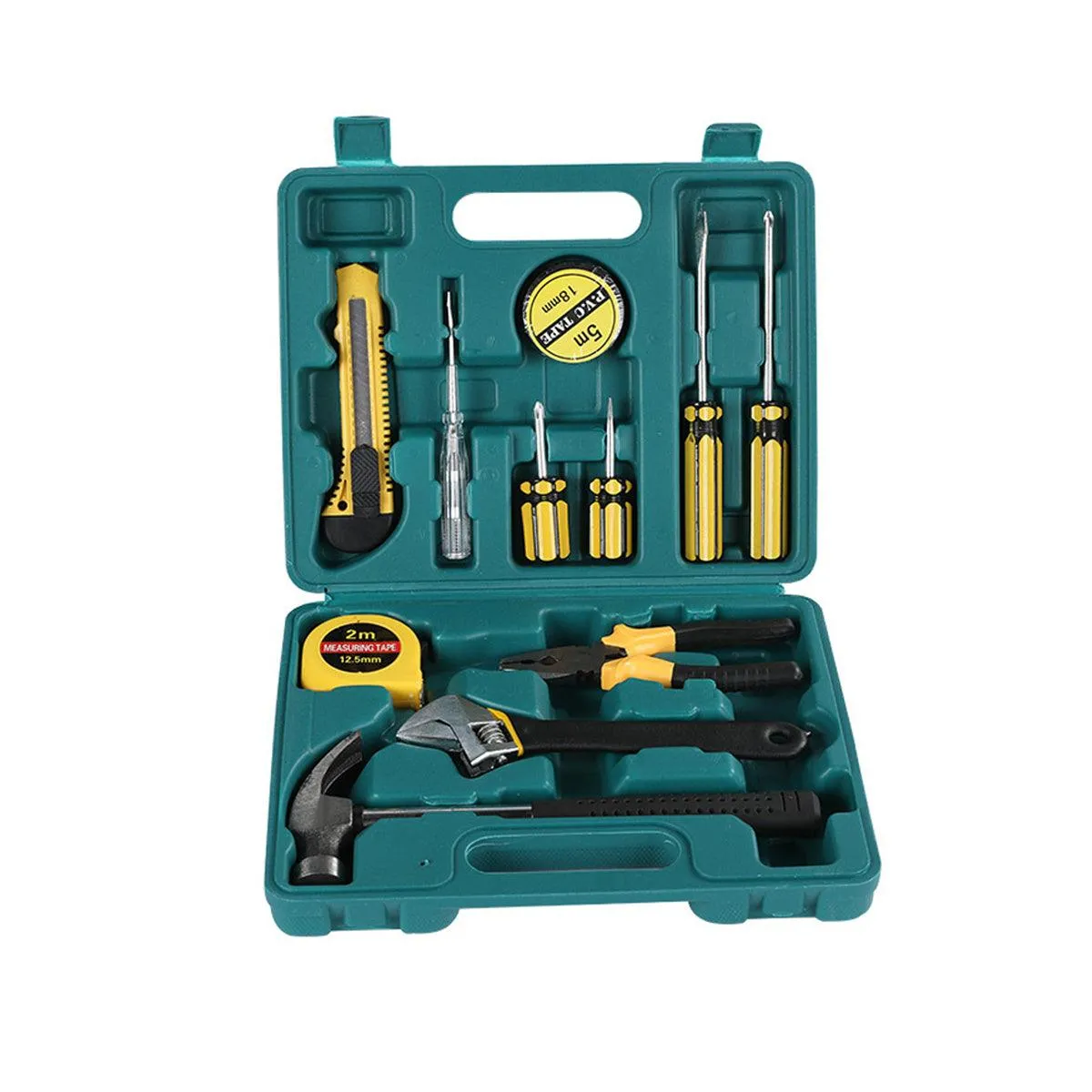 Emergency Home Toolbox Tool Set for Household Repair Kit with Essential Tools